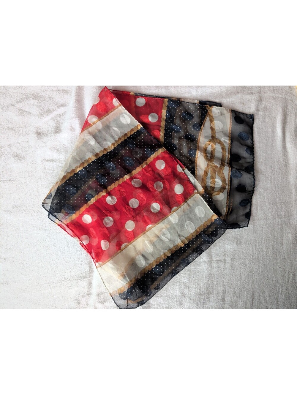 Vintage Liz Claiborne nautical scarf